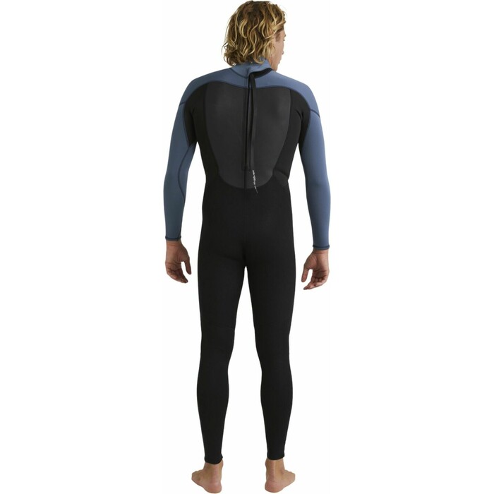 2024 Quiksilver Mens Prologue 3/2mm Flatlock Back Zip Wetsuit EQYW103223 - Black / Bering